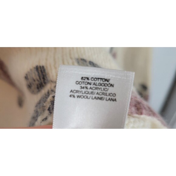 Lucky Brands Womens Floral Pullover Sweater Size L - Picture 5 of 6